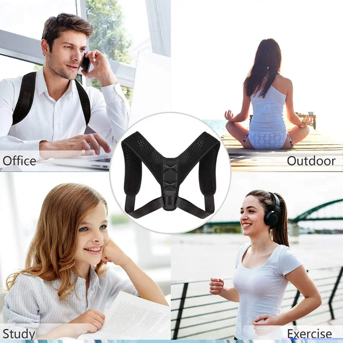 Justerbar Holdningskorrigerende Ryggstøtte vest og rygg holdningsvest - Overrask.no