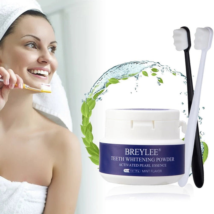 BREYLEE White Teeth Whitening Powder - Hvite tannblekingspulver - Overrask.no