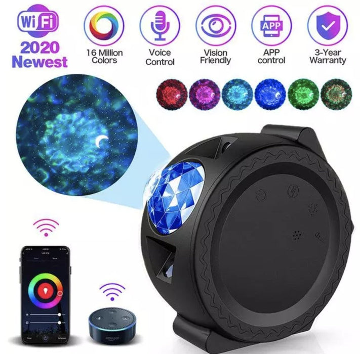 Galaxy lights projector med App og smart home WIFI tilkobling - Overrask.no