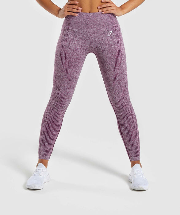 Gymshark Vital Seamless Leggings - PurpleEmpowered through strength. - High waisted fit- Supportive ribbed waistband- Seamless shading contouring patterns- DRY technology- 58% Nylon, 32% Polyester, 10% Elastights & leggingsoverrask.noOverrask.nonull
