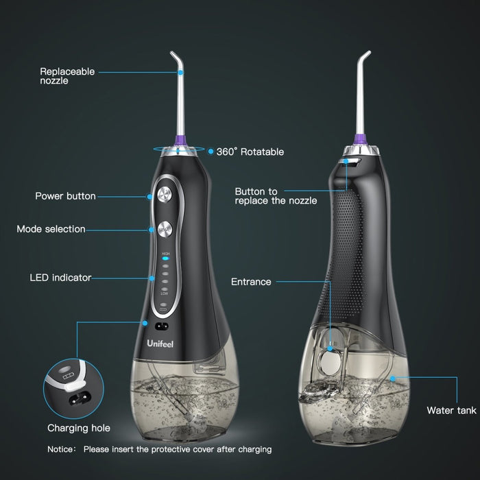 Teeth Cleaner Munndusj og Power floss tannrengjørings sett - Overrask.no