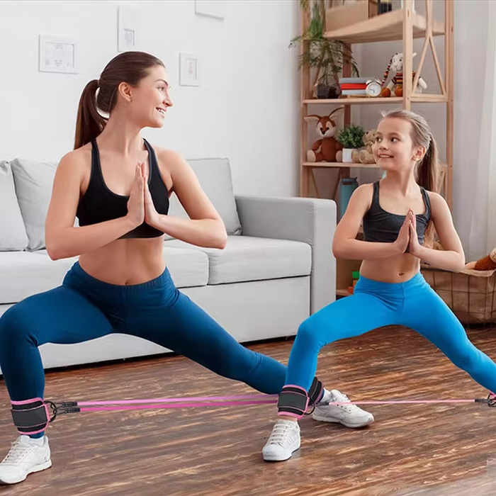 Ankelmansjetter og Motstandsbånd for Glutes, Ben og Core