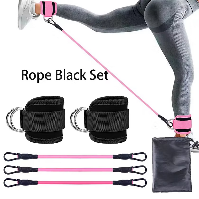 Ankelmansjetter og Motstandsbånd for Glutes, Ben og Core
