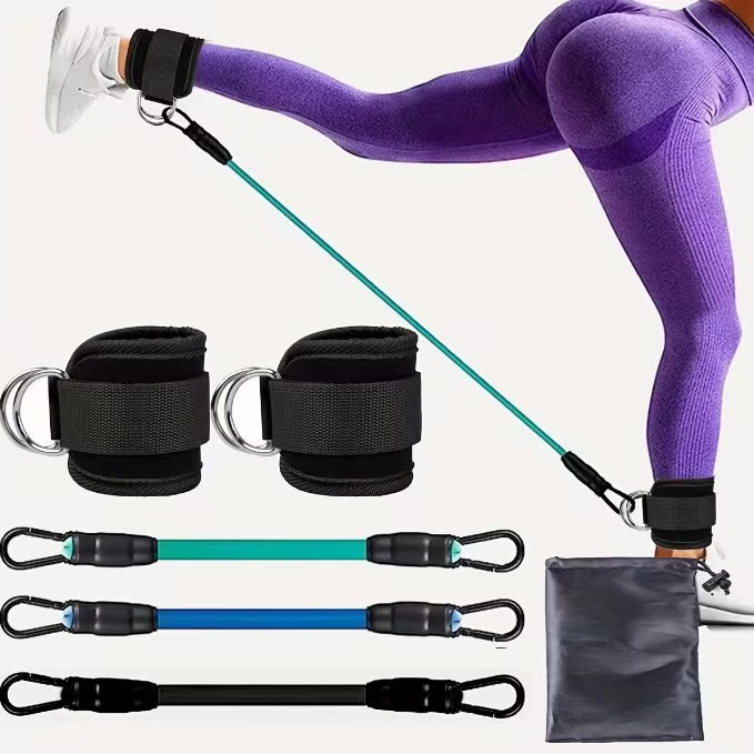 Ankelmansjetter og Motstandsbånd for Glutes, Ben og Core