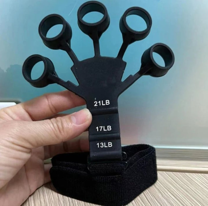2 stk Grip & Finger Strengthener med 6 motstander