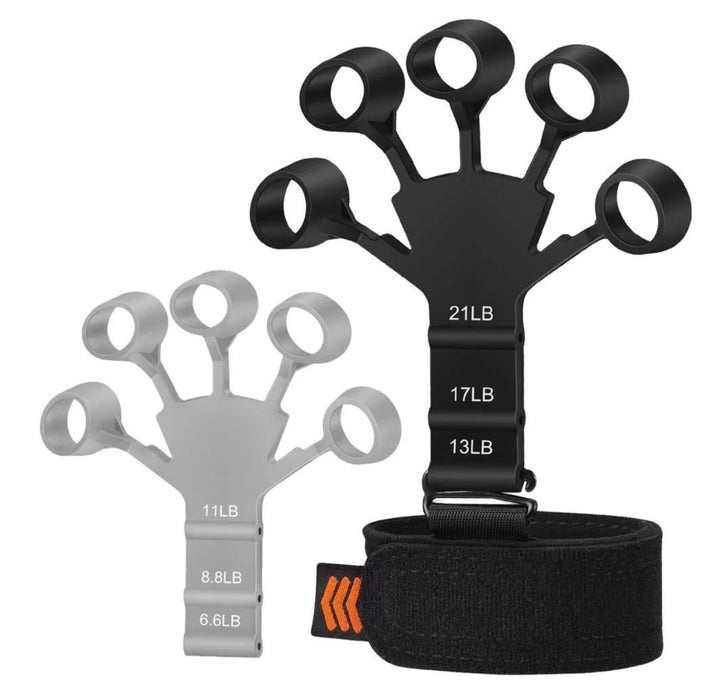 2 stk Grip & Finger Strengthener med 6 motstander