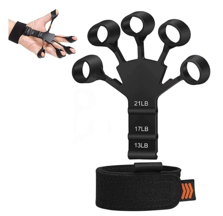 2 stk Grip & Finger Strengthener med 6 motstander