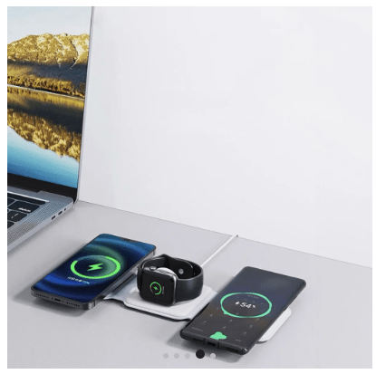 3 - i - 1 sammenleggbar trådløs lader til iPhone og Android - Overrask.no