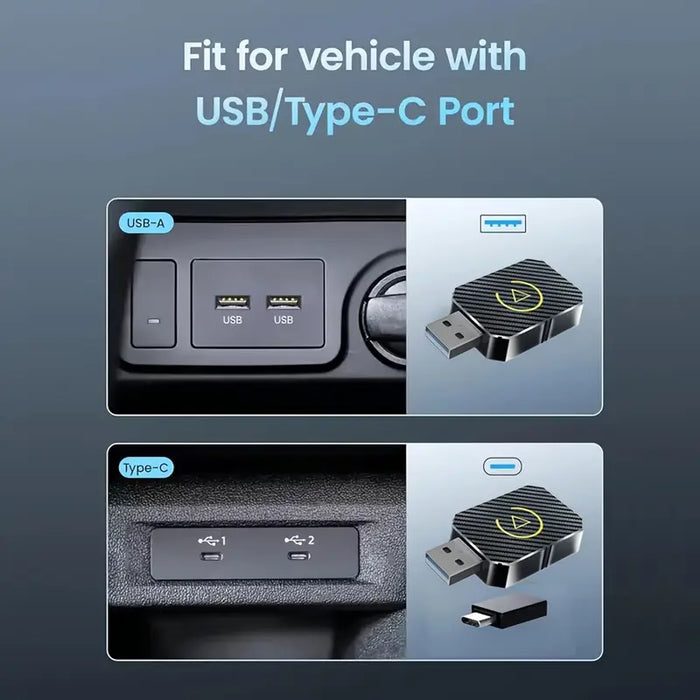 2-i-1 CarPlay og Android Auto-adapter
