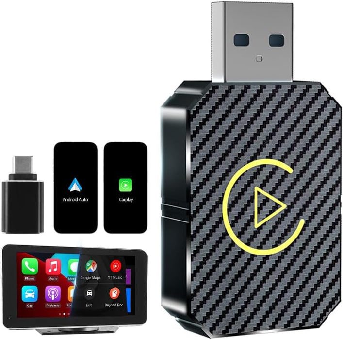 2-i-1 CarPlay og Android Auto-adapter