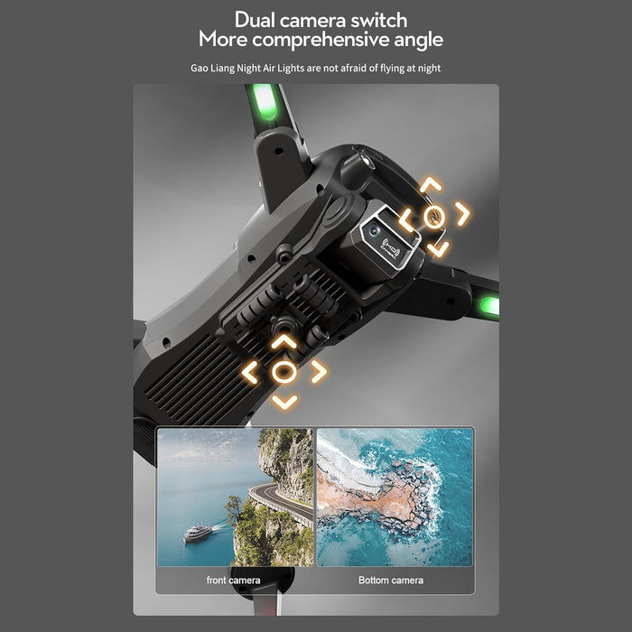Quadcopter Drone med GPS, 4K Kamera og Smartbane-funksjon