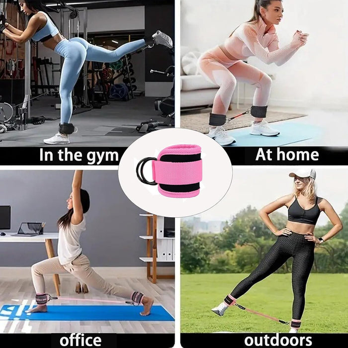 Ankelmansjetter og Motstandsbånd for Glutes, Ben og Core