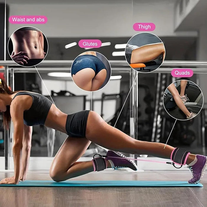 Ankelmansjetter og Motstandsbånd for Glutes, Ben og Core