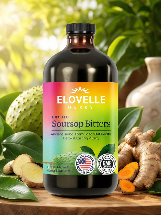 Soursop Bitters Liquid | Daglig urtestøtte for fordøyelse, energi og velvære - Overrask.no