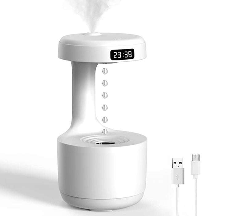 800Ml Water Drop Air Humidifier With Anti-Gravity and Essential Oil Diffuser - Overrask.no