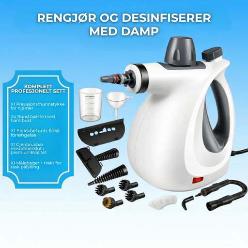 Håndholdt dampvasker | Løser inngrodd fett og fugeskitt - Overrask.no