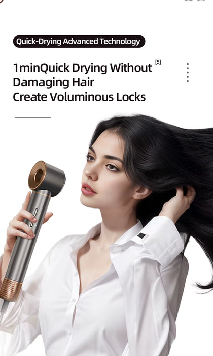 5-i-1 Ionic Hair Styler med Avtakbare Munnstykker