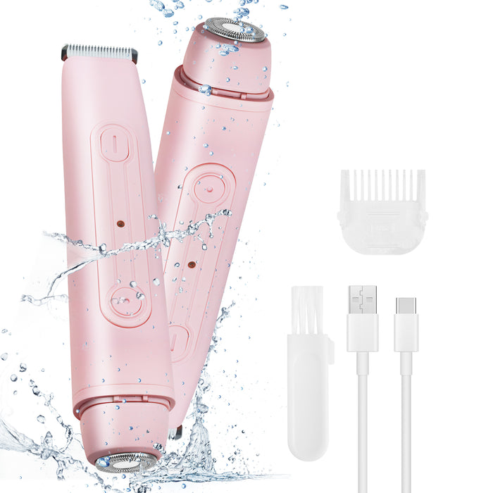 Skånsom 2-i-1 Epilator, Barberhøvel og Bikini-Trimmer