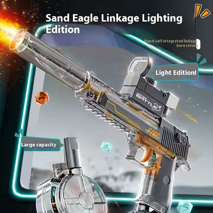 Elektrisk vannpistol med LED-lys og lang rekkevidde