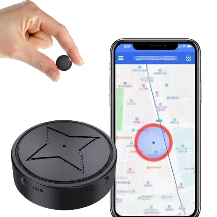 TrackSpot kompakt GPS-sporingsenhet med app og lydfunksjon
