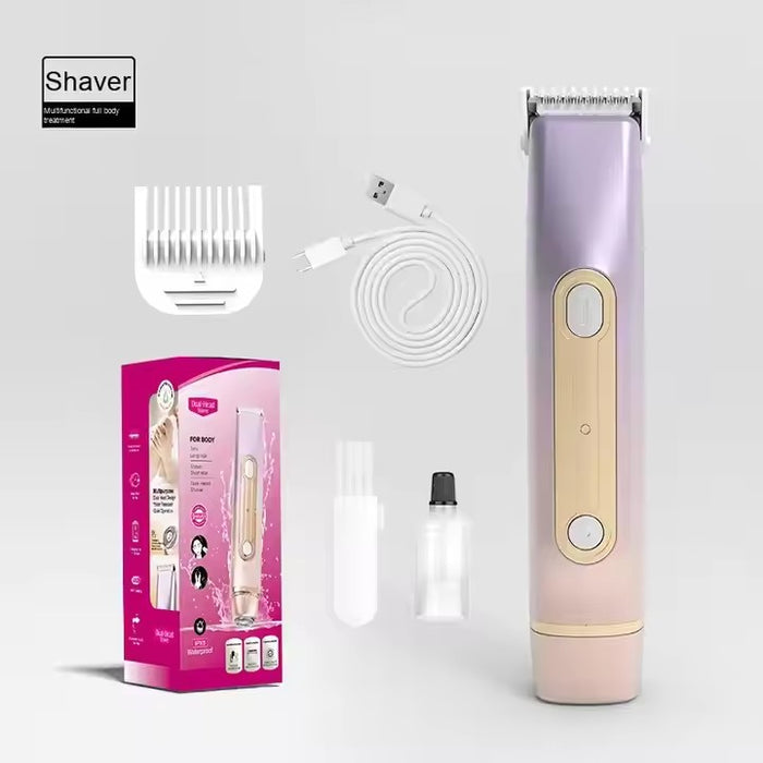 Skånsom 2-i-1 Epilator, Barberhøvel og Bikini-Trimmer