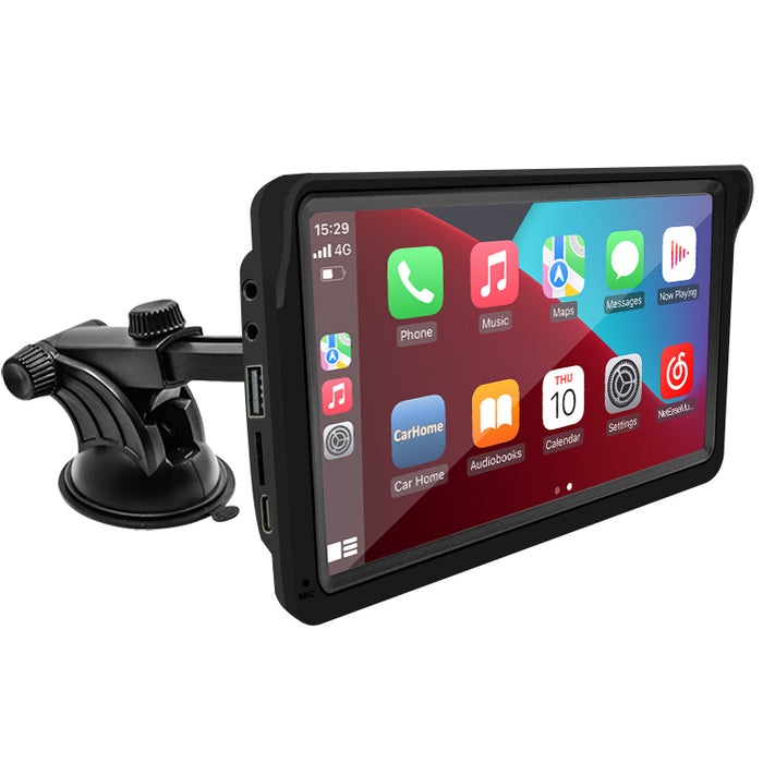 Universal 7” Smart Bilskjerm med CarPlay, Android Auto og Trådløs Tilkobling