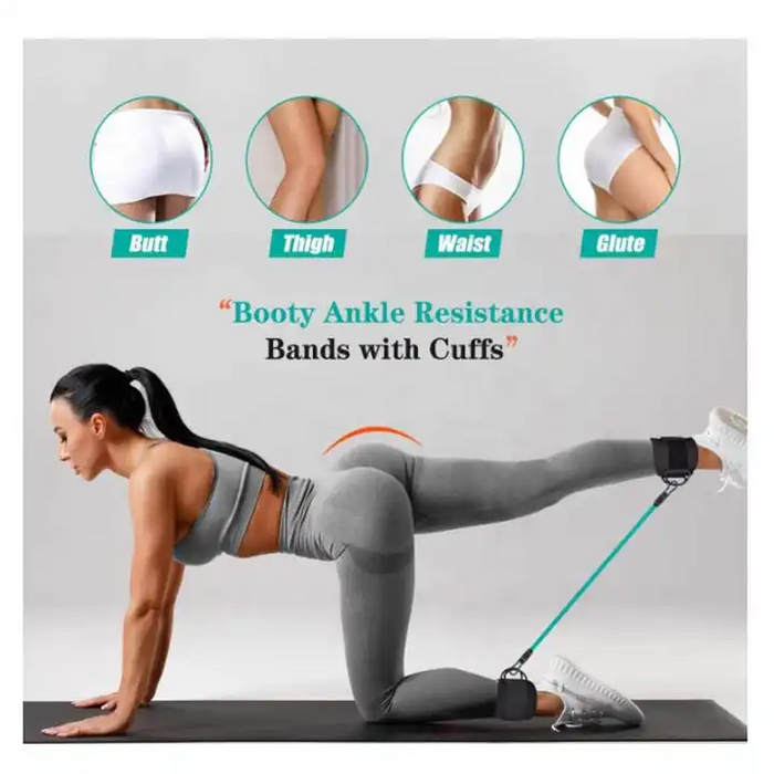 Ankelmansjetter og Motstandsbånd for Glutes, Ben og Core