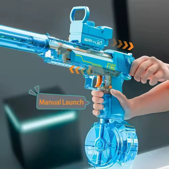 Elektrisk vannpistol med LED-lys og lang rekkevidde