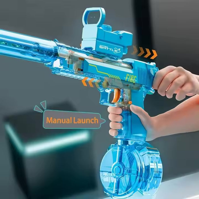 Elektrisk vannpistol med LED-lys og lang rekkevidde