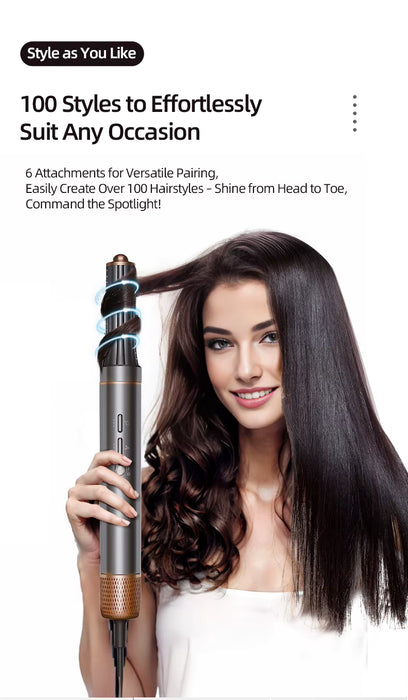 5-i-1 Ionic Hair Styler med Avtakbare Munnstykker