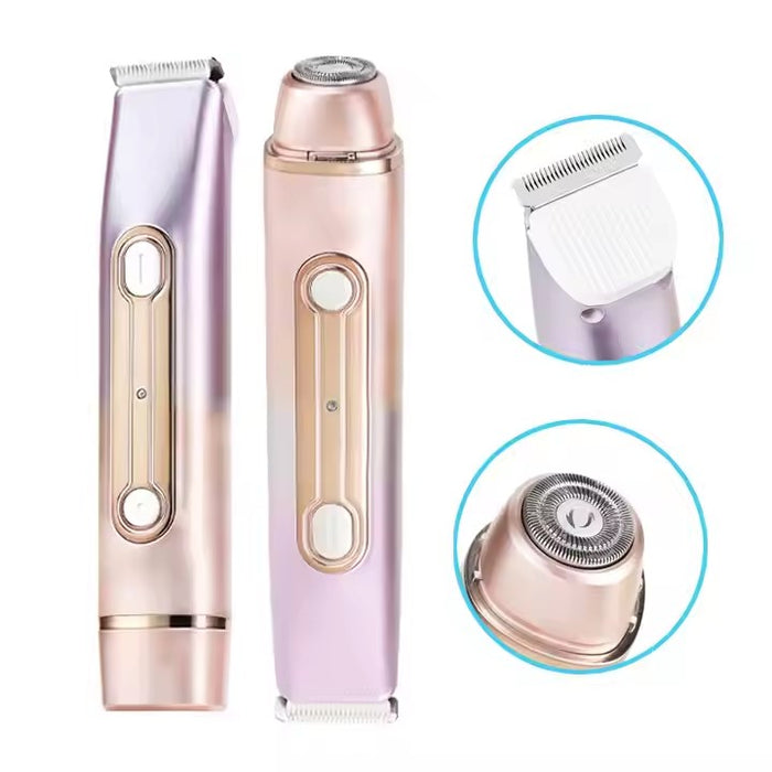 Skånsom 2-i-1 Epilator, Barberhøvel og Bikini-Trimmer