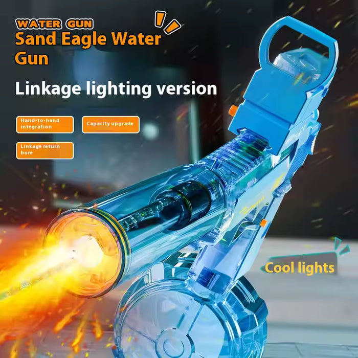 Elektrisk vannpistol med LED-lys og lang rekkevidde