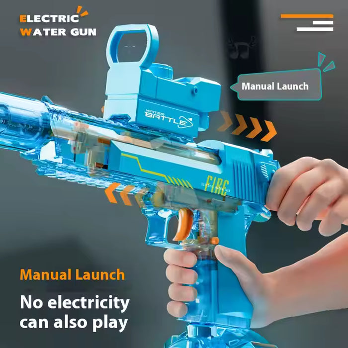 Elektrisk vannpistol med LED-lys og lang rekkevidde