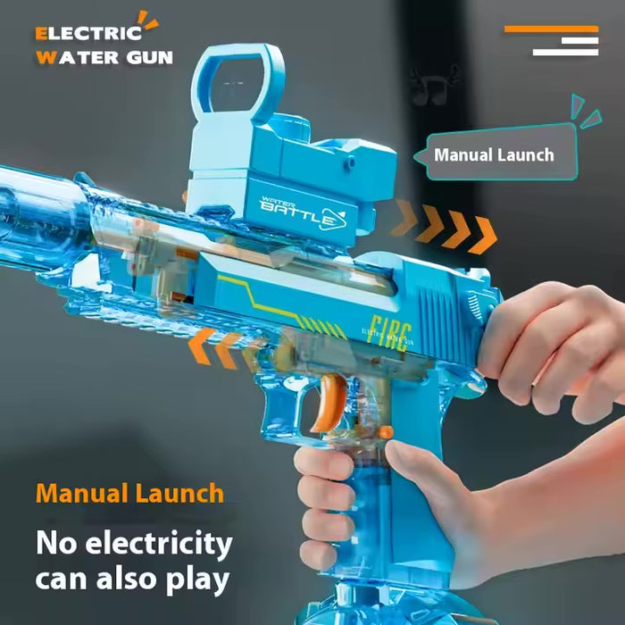 Elektrisk vannpistol med LED-lys og lang rekkevidde