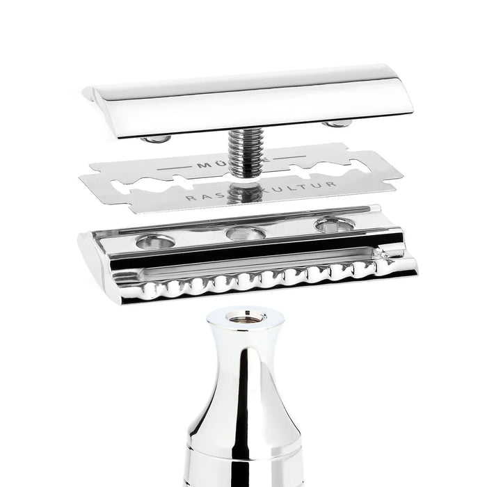 Klassisk Safety Razor med 10 Premium Blader