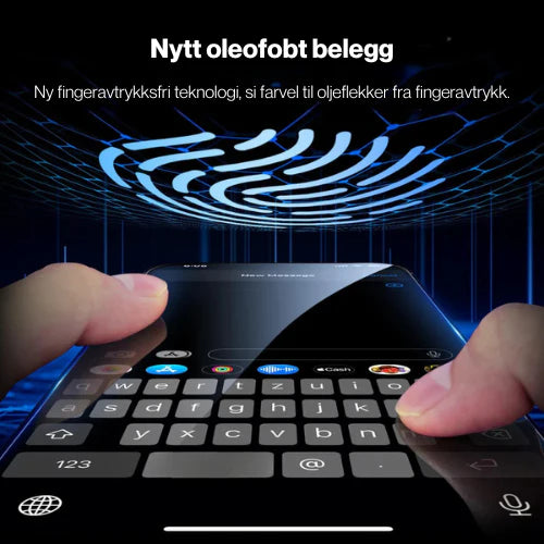 iGuard™ skjermbeskytter med 9H hardhet og full kant-til-kant dekning