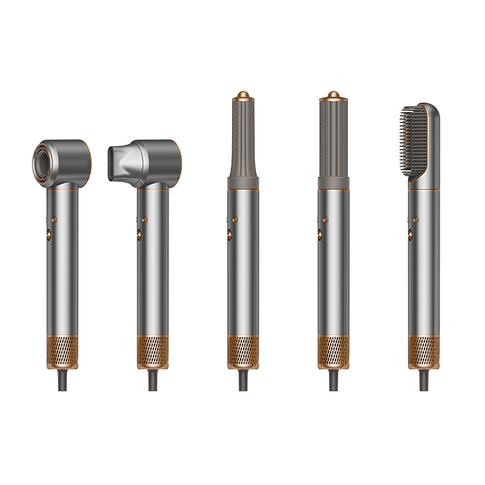 5-i-1 Ionic Hair Styler med Avtakbare Munnstykker