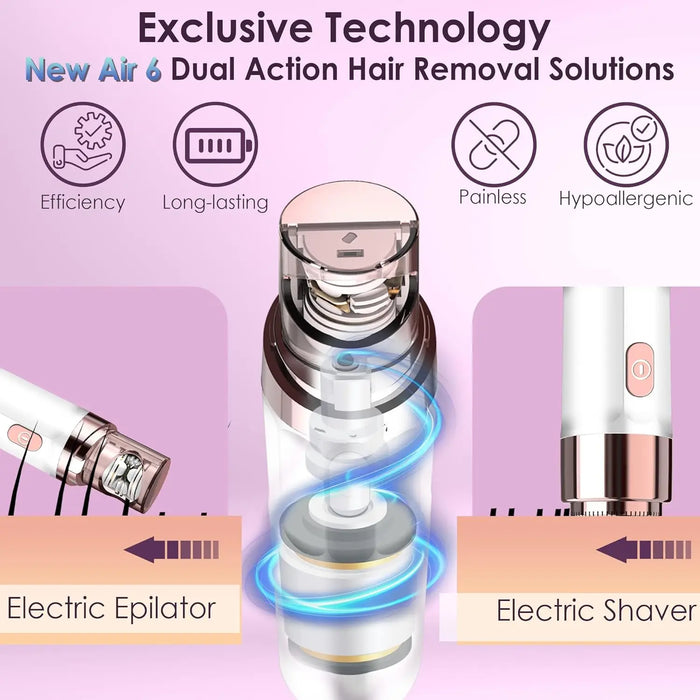 2-i-1 epilator og barbermaskin | Vanntett for bruk i dusjen - Overrask.no