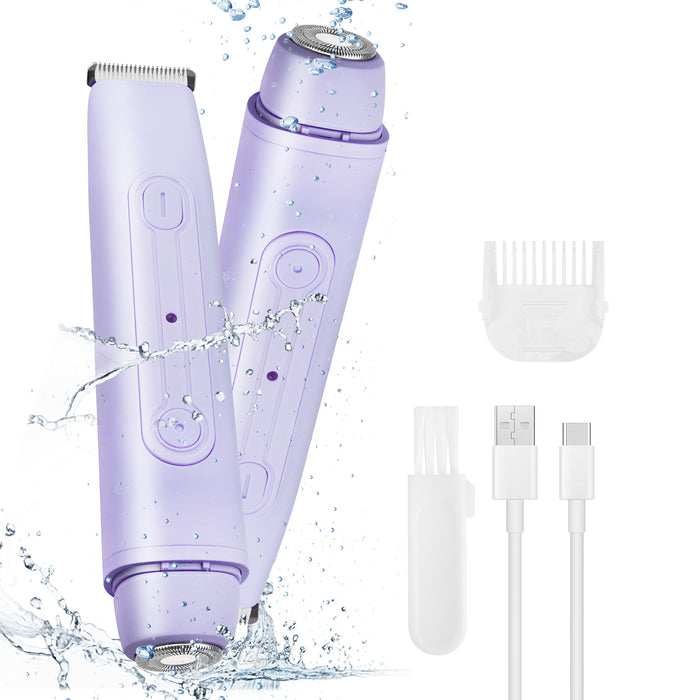 Skånsom 2-i-1 Epilator, Barberhøvel og Bikini-Trimmer