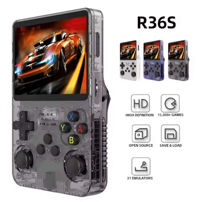 R36S 128GB Retro Handheld Video Game Console Open Source