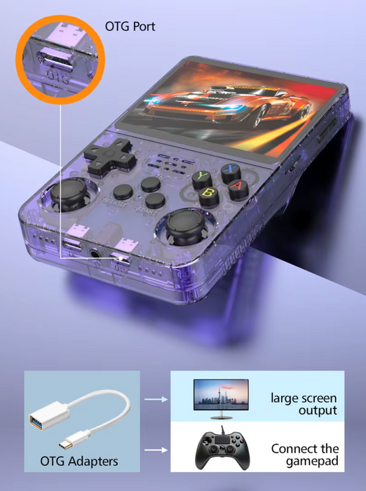 R36S 128GB Retro Handheld Video Game Console Open Source