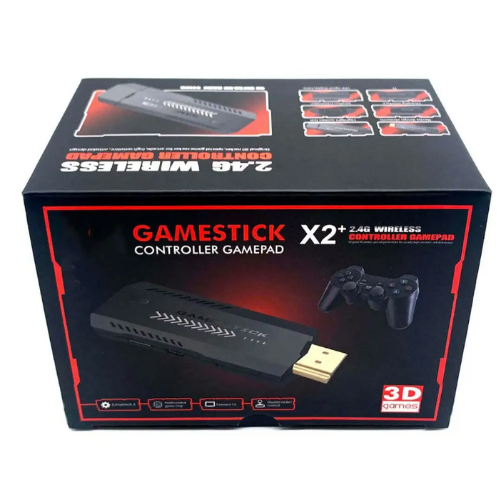 X2 Plus 4K Retro Game Stick Spillkonsoll