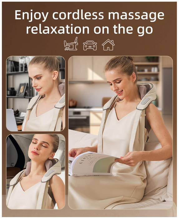 Shiatsu massasjeapparat for rygg og nakke