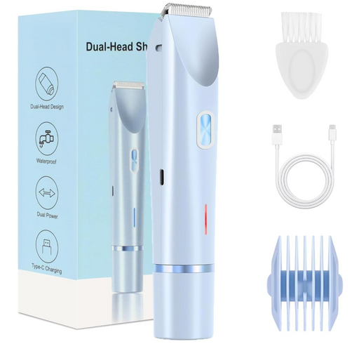 2-i-1 Bikini trimmer og elektrisk barbermaskin for kvinner - Overrask.no