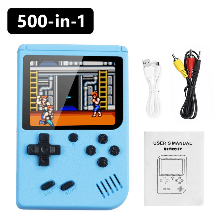 Pocketboy 500-i-1 Retro Video spillkonsoll