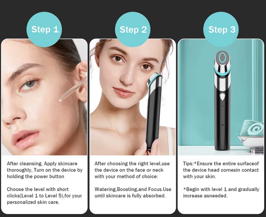 Anti-aging booster med infrarød lysterapi og face facelift