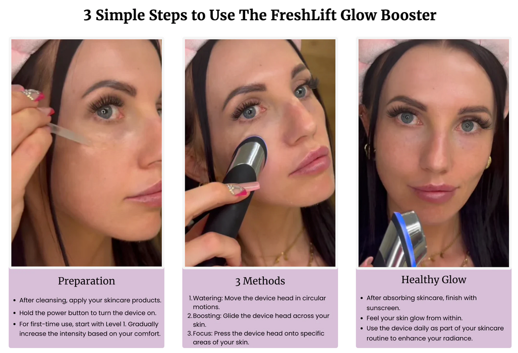 Anti-aging booster med infrarød lysterapi og face facelift