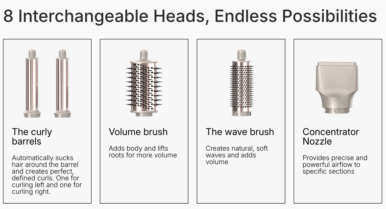 8-i-1 profesjonelle multi-styler - Overrask.no