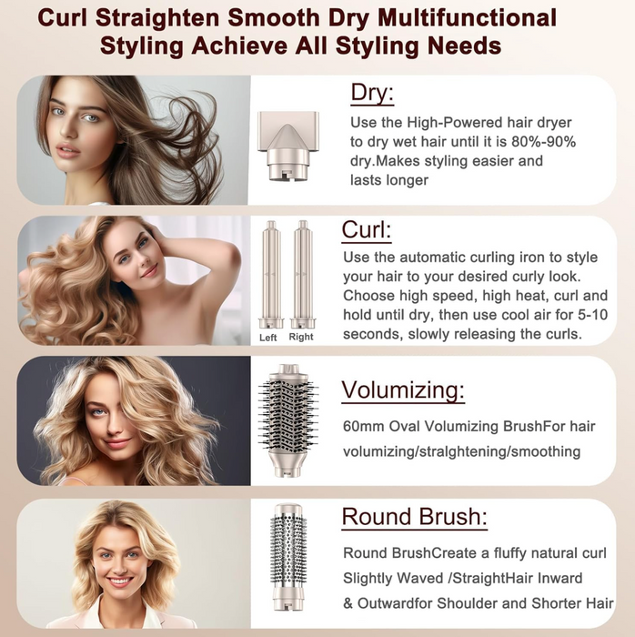 8-i-1 profesjonelle multi-styler - Overrask.no