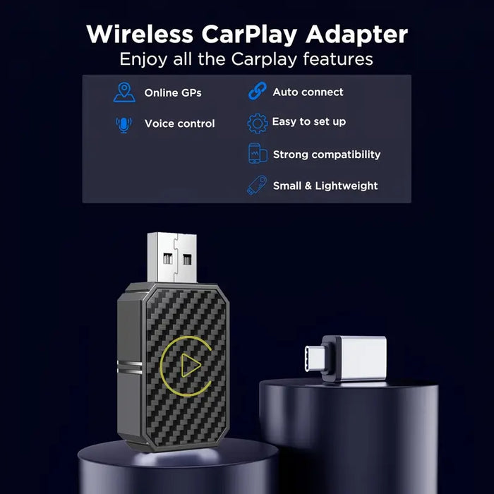2-i-1 CarPlay og Android Auto-adapter